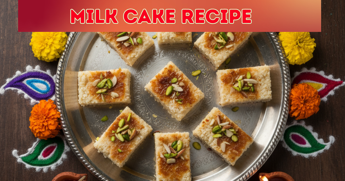 Soft & Creamy Milk Cake the Perfect Diwali Sweet Recipe